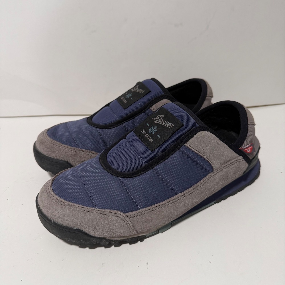 Danner Womens Jag Loft Mule Slip On Shoes Steel Blue Gray 7.5 Blue Insulated